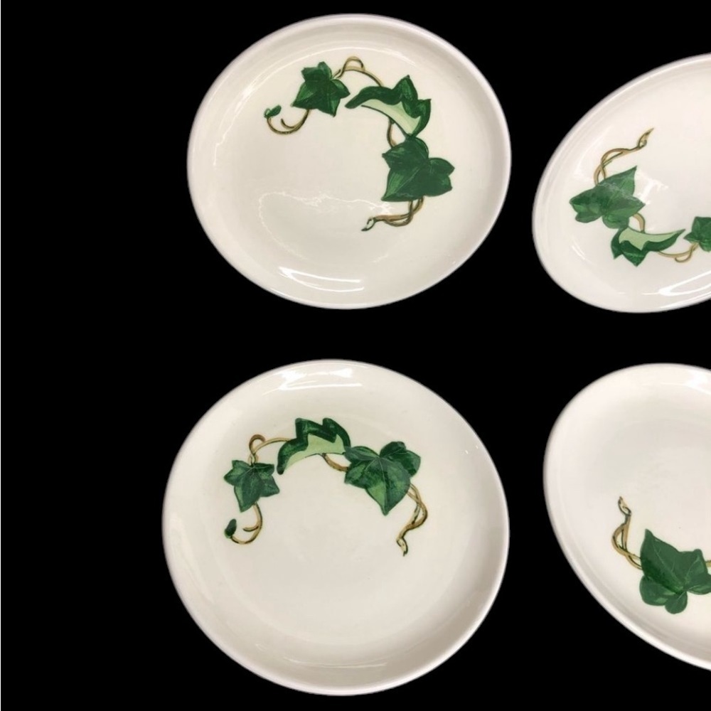 4 Vintage Metlox Poppytrail California Ivy Bread & Butter Plates in EUC - Picture 2 of 8